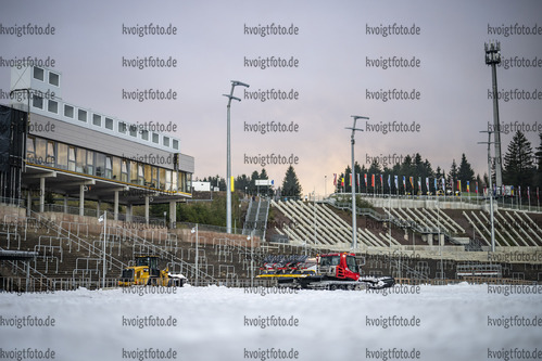 02.01.2022, xkvx, Biathlon IBU World Cup Oberhof, Preparations, v.l. Feature Streckenpraeperierung / Track Preparations