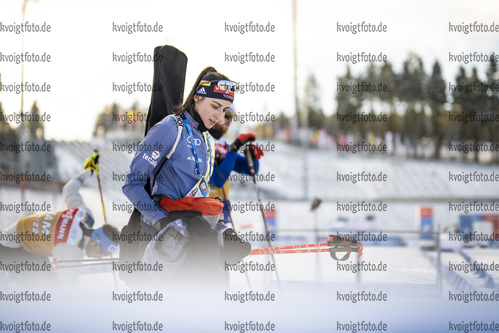 06.01.2022, xkvx, Biathlon IBU World Cup Oberhof, Training Women and Men, v.l. Vanessa Voigt (Germany) schaut / looks on