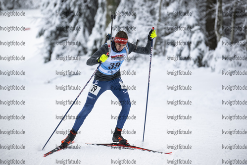 07.01.2022, xsoex, Biathlon Deutschlandpokal Notschrei, Sprint Men, v.l. Jonas Bestvater (Germany)  / 