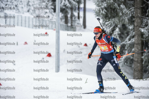 08.01.2022, xkvx, Biathlon IBU World Cup Oberhof, Mixed Relay, v.l. Vanessa Voigt (Germany) in aktion / in action competes