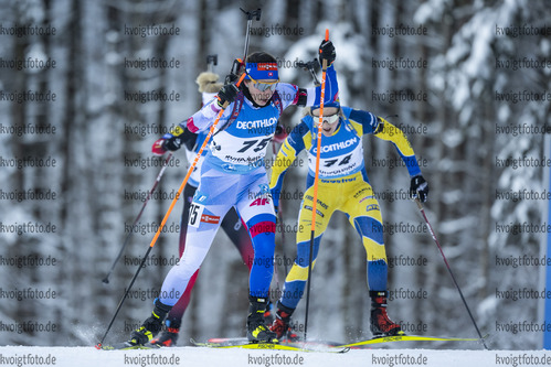 12.01.2022, xkvx, Biathlon IBU World Cup Ruhpolding, Sprint Women, v.l. Maria Remenova (Slovakia) in aktion / in action competes