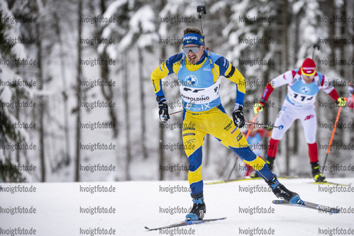 13.01.2022, xkvx, Biathlon IBU World Cup Ruhpolding, Sprint Men, v.l. Oskar Brandt (Sweden) in aktion / in action competes