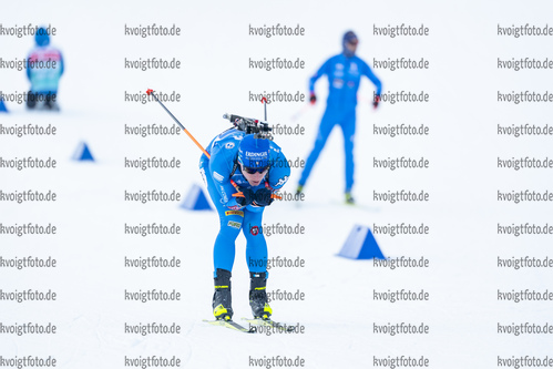 15.01.2022, xkvx, Biathlon IBU World Cup Ruhpolding, Relay Men, v.l. Lukas Hofer (Italy) in aktion / in action competes