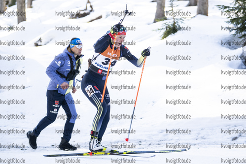 15.01.2022, xsoex, Biathlon IBU Junior Cup Pokljuka, Sprint Women, v.l. Luise Mueller (Germany) in aktion / in action competes
