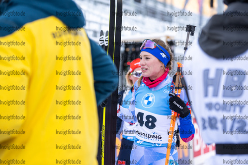 16.01.2022, xkvx, Biathlon IBU World Cup Ruhpolding, Pursuit Women, v.l. Ivona Fialkova (Slovakia) schaut / looks on