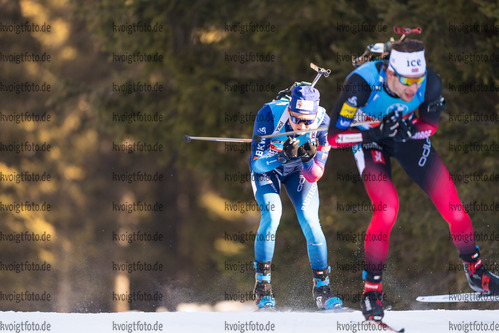 23.01.2022, xkvx, Biathlon IBU World Cup Anterselva, Relay Men, v.l. Sebastian Stalder (Switzerland) in aktion / in action competes