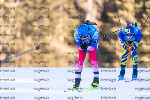 23.01.2022, xkvx, Biathlon IBU World Cup Anterselva, Relay Men, v.l. Daniil Serokhvostov (Russia) in aktion / in action competes