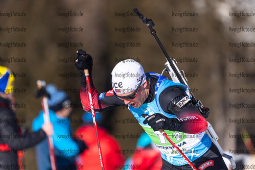 23.01.2022, xkvx, Biathlon IBU World Cup Anterselva, Relay Men, v.l. Tarjei Boe (Norway) in aktion / in action competes