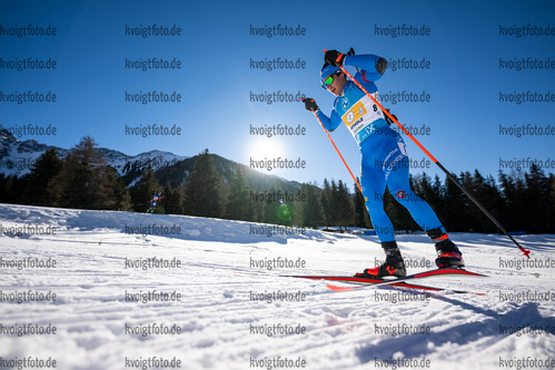 23.01.2022, xkvx, Biathlon IBU World Cup Anterselva, Relay Men, v.l. Tommaso Giacomel (Italy) in aktion / in action competes