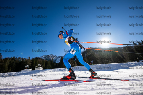 23.01.2022, xkvx, Biathlon IBU World Cup Anterselva, Relay Men, v.l. Tommaso Giacomel (Italy) in aktion / in action competes