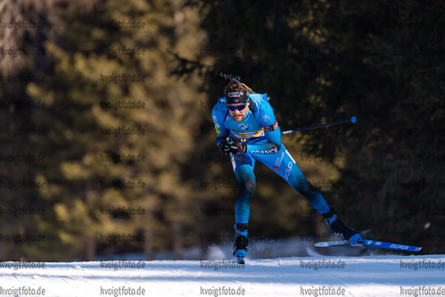 23.01.2022, xkvx, Biathlon IBU World Cup Anterselva, Relay Men, v.l. Simon Desthieux (France) in aktion / in action competes