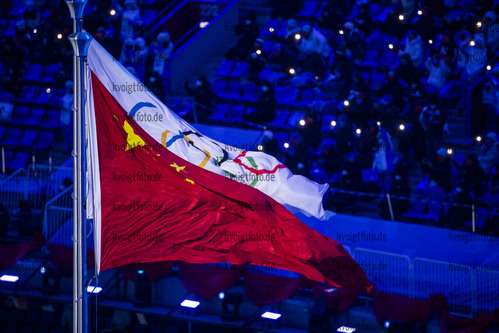 Peking, China, 04.02.2022:  bei der Eroeffnungsfeier waehrend den Olympischen Winterspielen 2022 in Peking am 04. Februar 2022 in Peking. (Foto von Kevin Voigt / VOIGT)

Peking, China, 04.02.2022:  during the Opening Ceremony at the Olympic Winter Games 2022 on February 04, 2022 in Peking. (Photo by Kevin Voigt / VOIGT)