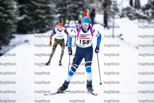 05.02.2021, xsoex, Biathlon Deutschlandpokal Clausthal-Zellerfeld, v.l. Noah Jakobs (Germany)  / 