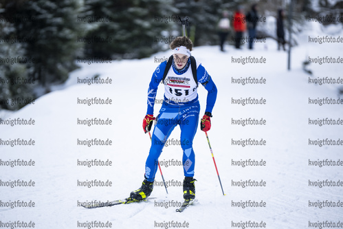 05.02.2021, xsoex, Biathlon Deutschlandpokal Clausthal-Zellerfeld, v.l. Yanis Jolly (Germany)  / 