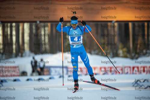 Kontiolahti, Finnland, 04.03.22: Tommaso Giacomel (Italy) in aktion waehrend des 4x7,5km Relays der Herren bei dem BMW IBU World Cup im Biathlon am 04. Februar 2022 in Kontiolahti. (Foto von Kevin Voigt / VOIGT)

Kontiolahti, Finland, 04.03.22: Tommaso Giacomel (Italy) in action competes during the 4x7,5km men’s relay at the Biathlon BMW IBU World Cup March 04, 2022 in Kontiolahti. (Photo by Kevin Voigt / VOIGT)