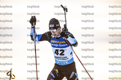 Kontiolahti, Finnland, 05.03.22: Kalev Ermits (Estonia) in aktion waehrend des 10km Sprint der Herren bei dem BMW IBU World Cup im Biathlon am 05. Februar 2022 in Kontiolahti. (Foto von Kevin Voigt / VOIGT)

Kontiolahti, Finland, 05.03.22: Kalev Ermits (Estonia) in action competes during the 10km men’s sprint at the Biathlon BMW IBU World Cup March 05, 2022 in Kontiolahti. (Photo by Kevin Voigt / VOIGT)