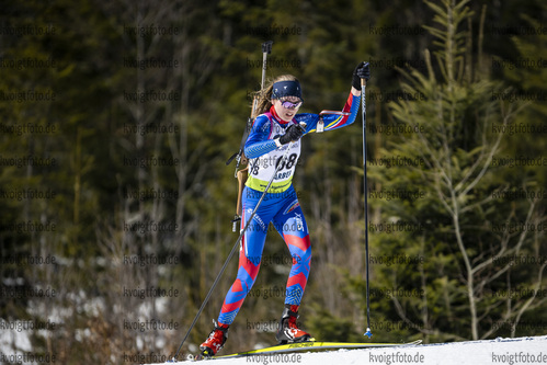 Bodenmais, Deutschland, 12.03.22: Julia Schuettler (Germany) in aktion waehrend der Verfolgung der Frauen bei dem DSV Jugendcup Deutschlandpokal im Biathlon am 12. Februar 2022 in Bodenmais. (Foto von Benjamin Soelzer / VOIGT)

Bodenmais, Germany, 12.03.22: Julia Schuettler (Germany) in action competes during the women’s pursuit at the Biathlon German Cup March 12, 2022 in Bodenmais. (Photo by Benjamin Soelzer / VOIGT)