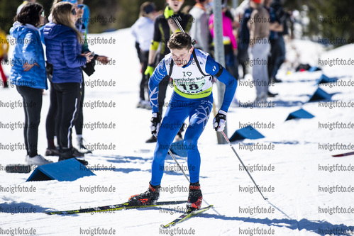 Bodenmais, Deutschland, 13.03.22: Clemens Boehme (Germany) in aktion waehrend der Staffel der Herren bei dem DSV Jugendcup Deutschlandpokal im Biathlon am 13. Februar 2022 in Bodenmais. (Foto von Benjamin Soelzer / VOIGT)

Bodenmais, Germany, 13.03.22: Clemens Boehme (Germany) in action competes during the men’s relay at the Biathlon German Cup March 13, 2022 in Bodenmais. (Photo by Benjamin Soelzer / VOIGT)