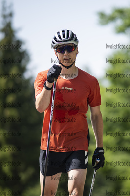 Pokljuka, Slowenien, 28.06.22: Justus Strelow (Germany) in aktion waehrend des Training am 28. June  2022 in Pokljuka. (Foto von Kevin Voigt / VOIGT)

Pokljuka, Slovenia, 28.06.22: Justus Strelow (Germany) in action competes during the training at the June 28, 2022 in Pokljuka. (Photo by Kevin Voigt / VOIGT)