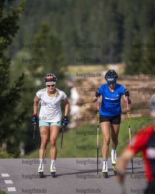 Cavalese, Italien, 08.08.22: Denise Herrmann (Germany), Vanessa Hinz (Germany) in aktion waehrend des Training am 08. August 2022 in Cavalese. (Foto von Kevin Voigt / VOIGT)

Cavalese, Italy, 08.08.22: Denise Herrmann (Germany), Vanessa Hinz (Germany) in action competes during the training at the August 08, 2022 in Cavalese. (Photo by Kevin Voigt / VOIGT)