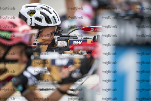 Ruhpolding, Deutschland, 27.08.22: Kristyna Otcovska (Czech Republic) in aktion am Schiessstand waehrend dem Sprint der Juniorinnen bei den IBU Sommer Weltmeisterschaften im Biathlon am 27. August 2022 in Ruhpolding. (Foto von Kevin Voigt / VOIGT)

Ruhpolding, Germany, 27.08.22: Kristyna Otcovska (Czech Republic) at the shooting range during the junior women’s sprint at the IBU Summer Biathlon World Championships August 27, 2022 in Ruhpolding. (Photo by Kevin Voigt / VOIGT)