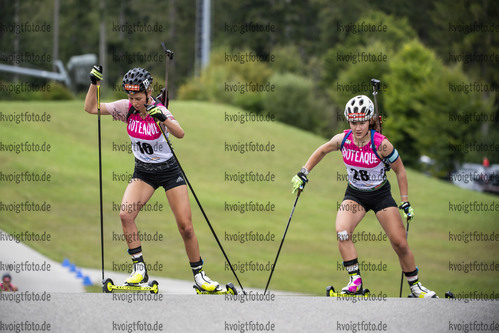 Ruhpolding, Deutschland, 27.08.22: Johanna Puff (Germany), Selina Grotian (Germany) in aktion waehrend dem Sprint der Juniorinnen bei den IBU Sommer Weltmeisterschaften im Biathlon am 27. August 2022 in Ruhpolding. (Foto von Kevin Voigt / VOIGT)

Ruhpolding, Germany, 27.08.22: Johanna Puff (Germany), Selina Grotian (Germany) in action competes during the junior women’s sprint at the IBU Summer Biathlon World Championships August 27, 2022 in Ruhpolding. (Photo by Kevin Voigt / VOIGT)