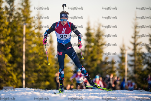 Sjusjoen, Norwegen, 12.11.22: Martin Uldal  (Norway) in aktion waehrend des Sprint der Herren bei dem Season Opening im Biathlon am 12. November 2022 in Sjusjoen. (Foto von Kevin Voigt / VOIGT)

Sjusjoen, Norway, 12.11.22: Martin Uldal  (Norway) in action competes during the men’s sprint at the Biathlon Season Opening on November 12, 2022 in Sjusjoen. (Photo by Kevin Voigt / VOIGT)