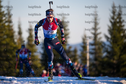 Sjusjoen, Norwegen, 12.11.22: Martin Nevland  (Norway) in aktion waehrend des Sprint der Herren bei dem Season Opening im Biathlon am 12. November 2022 in Sjusjoen. (Foto von Kevin Voigt / VOIGT)

Sjusjoen, Norway, 12.11.22: Martin Nevland  (Norway) in action competes during the men’s sprint at the Biathlon Season Opening on November 12, 2022 in Sjusjoen. (Photo by Kevin Voigt / VOIGT)