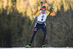 16.01.2019, xkvx, Biathlon IBU Weltcup Ruhpolding, Sprint Herren, v.l. Johannes Kuehn (Germany) in aktion / in action competes