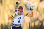 16.01.2019, xkvx, Biathlon IBU Weltcup Ruhpolding, Sprint Herren, v.l. Johannes Kuehn (Germany) in aktion / in action competes