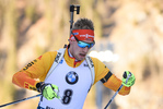 16.01.2019, xkvx, Biathlon IBU Weltcup Ruhpolding, Sprint Herren, v.l. Johannes Kuehn (Germany) in aktion / in action competes