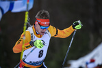 16.01.2019, xkvx, Biathlon IBU Weltcup Ruhpolding, Sprint Herren, v.l. Johannes Kuehn (Germany) in aktion / in action competes