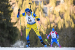 16.01.2019, xkvx, Biathlon IBU Weltcup Ruhpolding, Sprint Herren, v.l. Jesper Nelin (Sweden) in aktion / in action competes