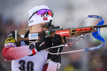 19.01.2019, xkvx, Biathlon IBU Weltcup Ruhpolding, Verfolgung Damen, v.l. Synnoeve Solemdal (Norway) in aktion am Schiessstand / at the shooting range