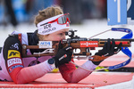 19.01.2019, xkvx, Biathlon IBU Weltcup Ruhpolding, Verfolgung Damen, v.l. Karoline Of?gstad Knotten (Norway) in aktion am Schiessstand / at the shooting range