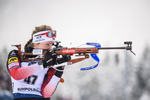 19.01.2019, xkvx, Biathlon IBU Weltcup Ruhpolding, Verfolgung Damen, v.l. Karoline Of?gstad Knotten (Norway) in aktion am Schiessstand / at the shooting range