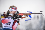 19.01.2019, xkvx, Biathlon IBU Weltcup Ruhpolding, Verfolgung Damen, v.l. Karoline Of?gstad Knotten (Norway) in aktion am Schiessstand / at the shooting range