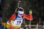 08.02.2020, xkvx, Biathlon IBU Cup Martell, Sprint Damen, v.l. Megan Bankes (Canada) in aktion / in action competes