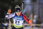 08.02.2020, xkvx, Biathlon IBU Cup Martell, Sprint Damen, v.l. Ramona Dueringer (Austria) in aktion / in action competes