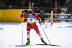 08.02.2020, xkvx, Biathlon IBU Cup Martell, Sprint Damen, v.l. Baiba Bendika (Latvia) in aktion / in action competes