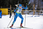 08.02.2020, xkvx, Biathlon IBU Cup Martell, Sprint Damen, v.l. Alina Kolomiyets (Kazakhstan) in aktion / in action competes