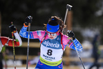 08.02.2020, xkvx, Biathlon IBU Cup Martell, Sprint Damen, v.l. Polina Shevnina (Russia) in aktion / in action competes