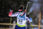 08.02.2020, xkvx, Biathlon IBU Cup Martell, Sprint Damen, v.l. Sabine Di Lallo (Switzerland) in aktion / in action competes