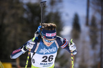 08.02.2020, xkvx, Biathlon IBU Cup Martell, Sprint Damen, v.l. Nicole Gontier (Italy) in aktion / in action competes