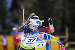 08.02.2020, xkvx, Biathlon IBU Cup Martell, Sprint Damen, v.l. Karoline Erdal (Norway) in aktion / in action competes