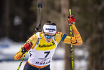 13.03.2020, xkvx, Biathlon IBU Cup Obertilliach, Sprint Damen, v.l. Vanessa Voigt (Germany)  / 