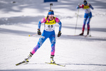 13.03.2020, xkvx, Biathlon IBU Cup Obertilliach, Sprint Damen, v.l. Ekaterina Noskova (Russia)  / 