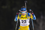 13.03.2020, xkvx, Biathlon IBU Cup Obertilliach, Sprint Damen, v.l. Ella Halvarsson (Sweden)  / 