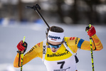 13.03.2020, xkvx, Biathlon IBU Cup Obertilliach, Sprint Damen, v.l. Vanessa Voigt (Germany)  / 