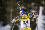 13.03.2020, xkvx, Biathlon IBU Cup Obertilliach, Sprint Damen, v.l. Elisabeth Hoegberg (Sweden)  / 